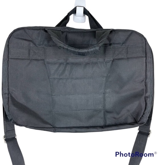 Kenneth Cole Reaction R-Tech Laptop Messenger Bag Black - Picture 3 of 8